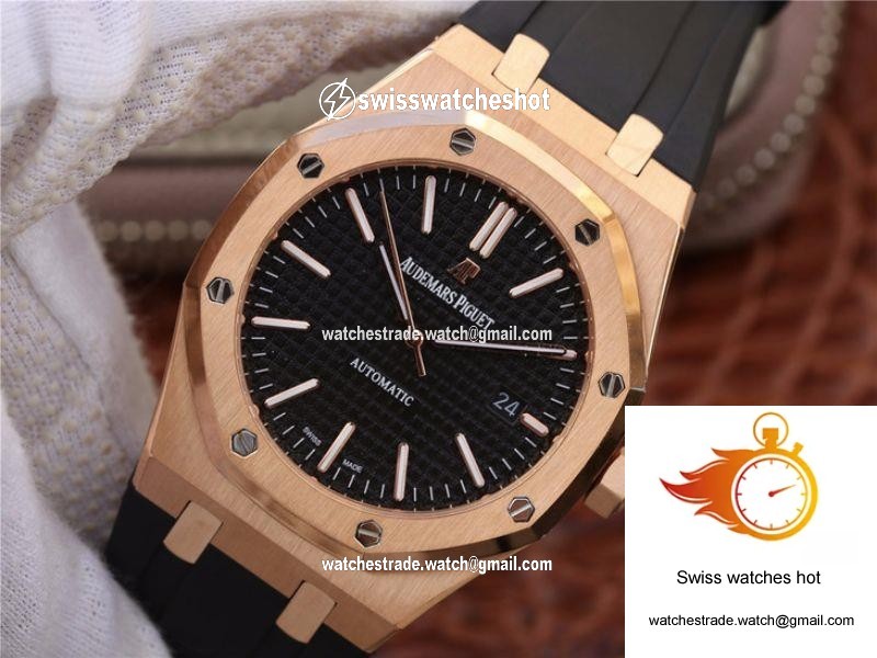 Audemars Piguet Royal Oak 15400OR.OO.D002CR.01 JF Factory Black Dial 3