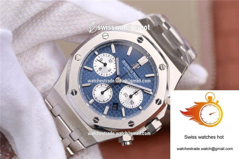 Audemars Piguet Royal Oak Chronograph 26331ST.OO.1220ST.01 OM Factory Blue Dial 3