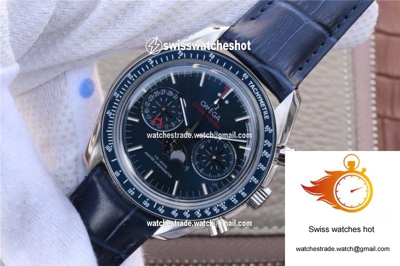 Omega Speedmaster 44.25MM 304.33.44.52.03.001 BF Factory Blue Dial 3
