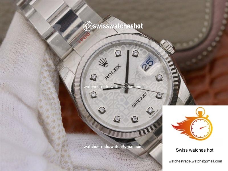 Rolex Datejust 116234 36MM AR Factory Diamond-printed Dial 3