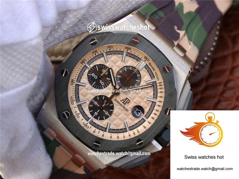 Audemars Piguet Royal Oak Offshore 44MM 26400SO.OO.A054CA.01 JF Factory Beige Dial 3