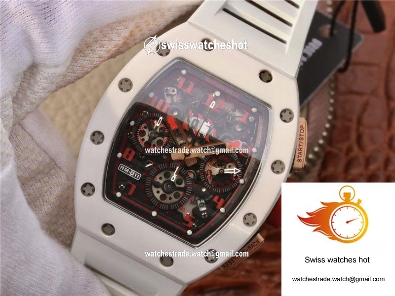 Richard Mille RM011 Felipe Massa Flyback Dubai Chronograph KV Factory Crystal Dial 3
