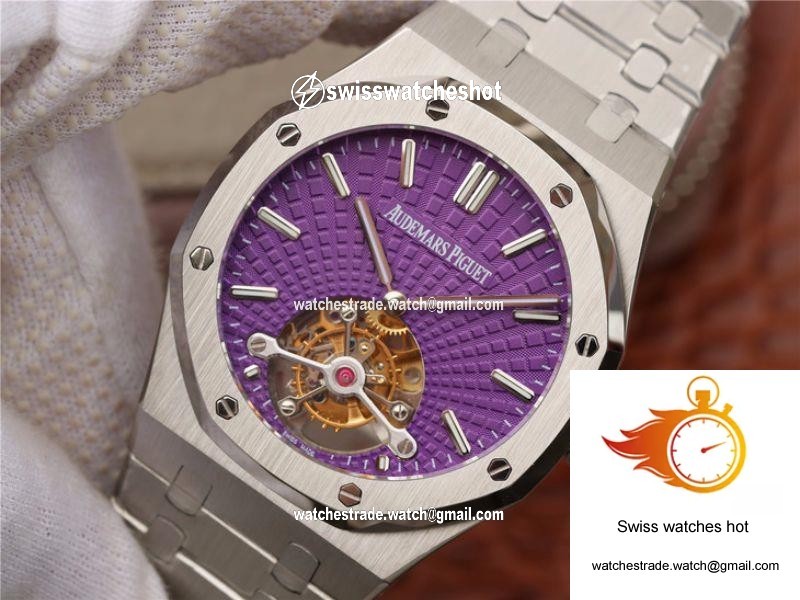 Audemars Piguet Royal Oak Tourbillon 26522ST.OO.1220ST.01 R8 Factory Purple Dial 3