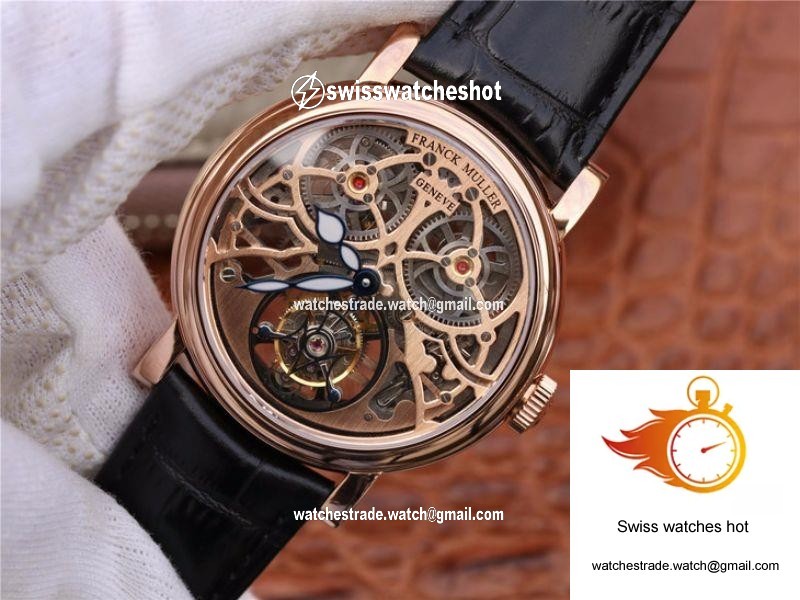 Franck Muller Giga Tourbillon 18K Rose Gold Skeleton Dial 3