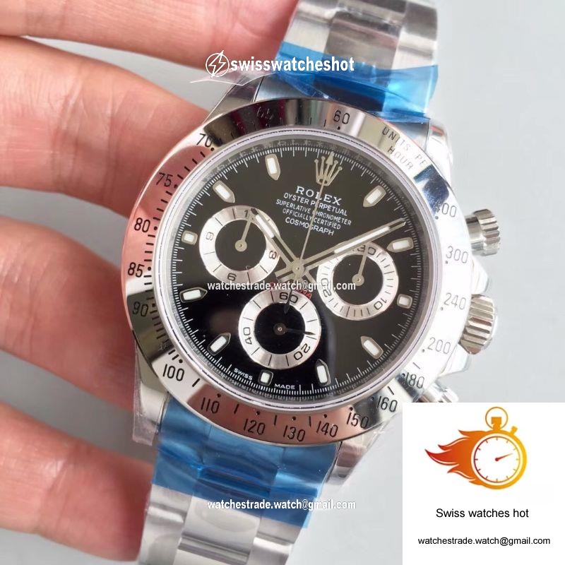 Rolex Daytona Cosmograph 116520 Noob Factory Black Dial 3