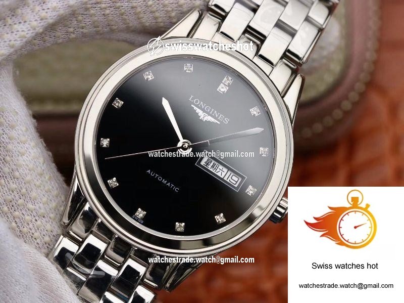 Longines Flagship Double Calendar L4.899.4.12.6 GK Factory Black Dial 3