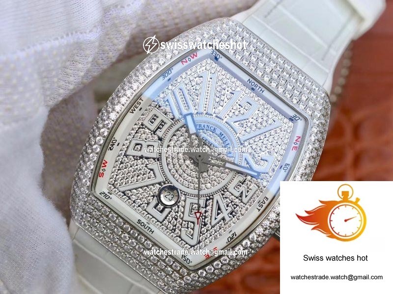 Franck Muller Vanguard V45.SC.DT.D.NBR.CD.5N.NR Diamond Dial 3