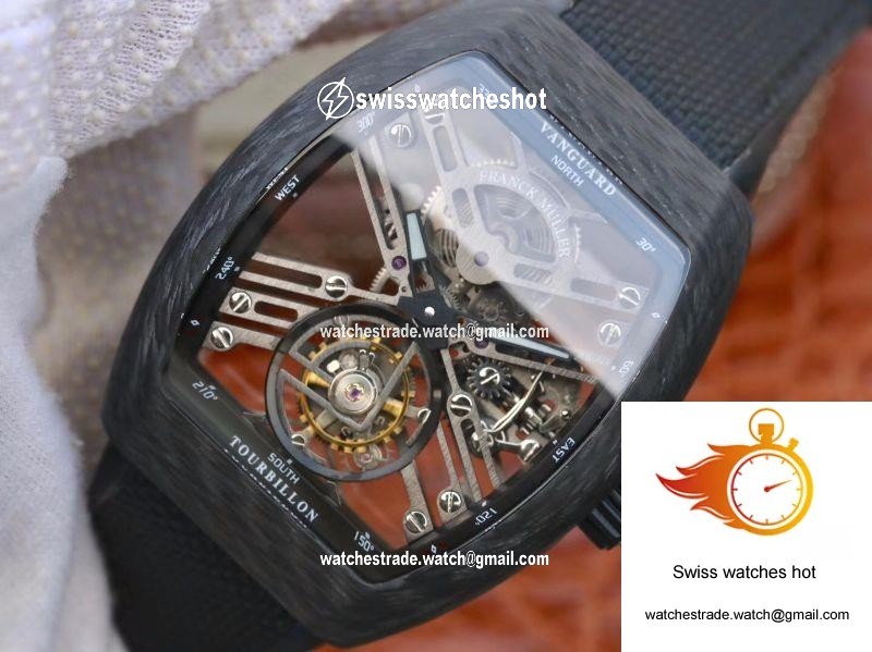 Franck Muller Vanguard Skeleton V45 T SQT Tourbillon Skeleton Dial 3