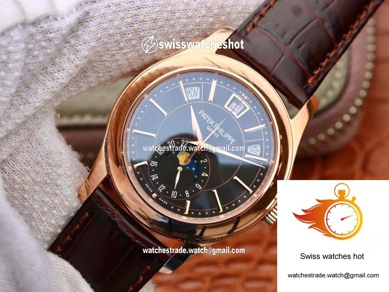 Patek Philippe Annual Calendar 5205G-001 KM Factory Black Dial 3