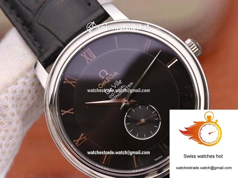 Omega De Ville Prestige Co-Axial Small Seconds 4813.40.01 Black Dial 3