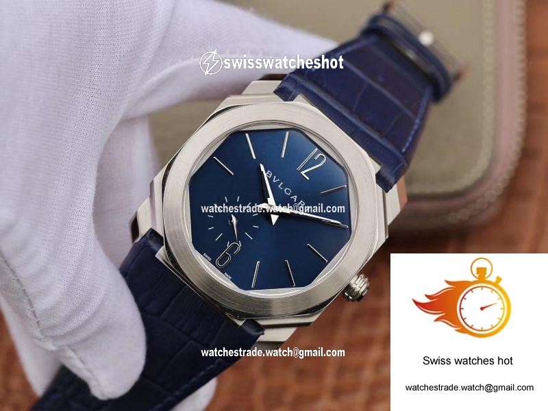 Bvlgari Octo Finissimo Extra Thin Automatic 103035 Blue Dial 3