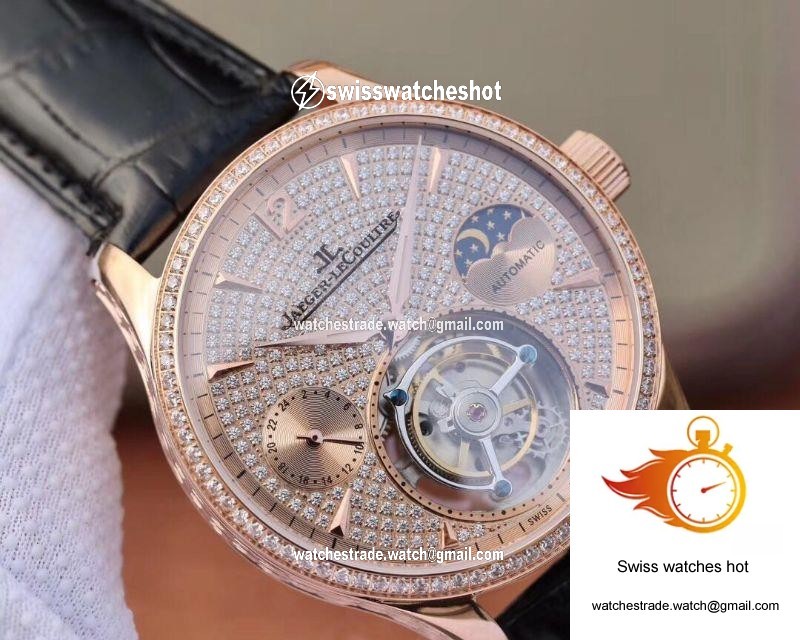 Jaeger-LeCoultre Master Complication Functions Tourbillon 18K Rose Gold Diamonds Dial 3