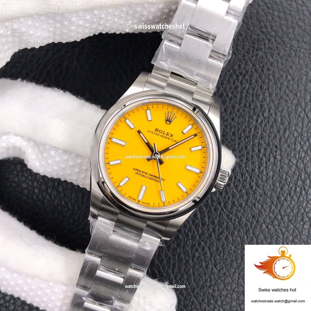 Rolex Oyster Perpetual M277200-0005 31MM EW Factory Yellow Dial 3
