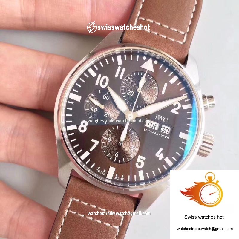 IWC Pilot Chronograph Edition Le Petit Prince IW377713 ZF Factory Chocolate Dial 3