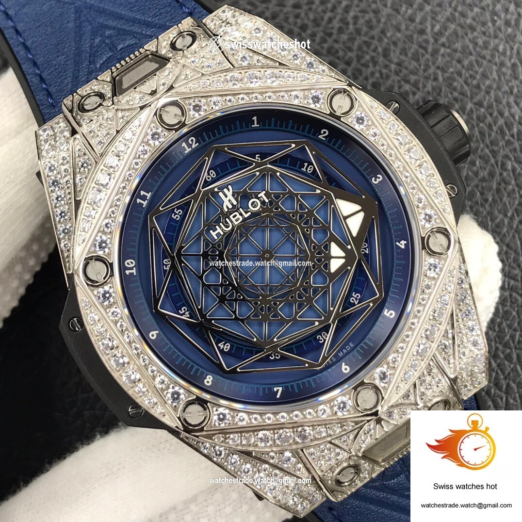 Hublot Big Bang WWF Factory Titanium Full Diamond Case 4