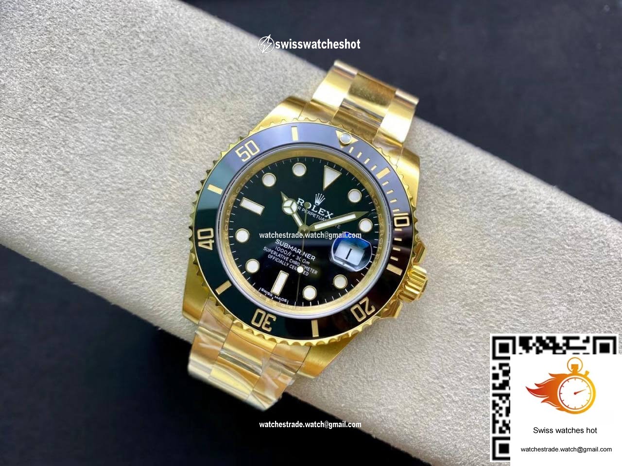 Rolex Submariner 116618LN-97208 VS Factory Yellow Gold Black Dial 4