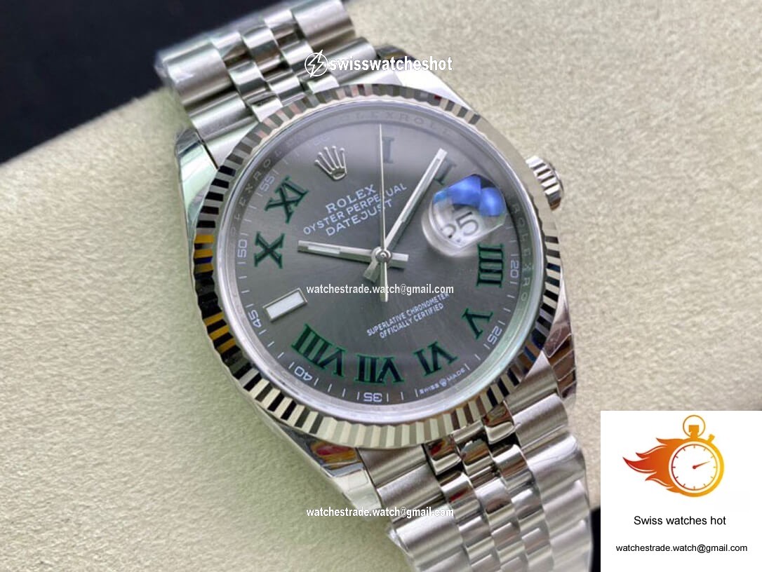 Rolex Datejust M126234-0045 36MM EW Factory Grey Dial 4