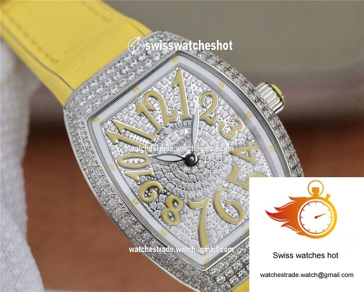 Franck Muller Vanguard Ladies ABF Factory Cowhide Strap 4