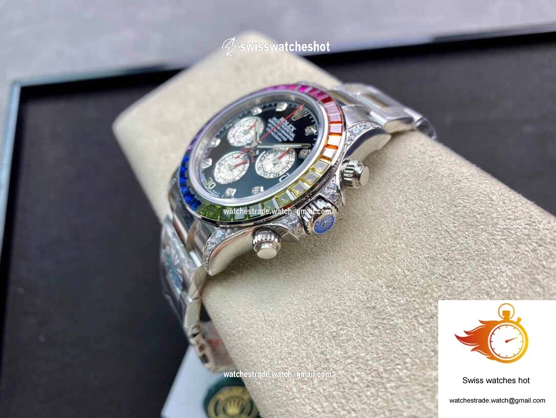 Rolex Daytona Cosmograph 116599 RBOW JH Factory Diamond-set Dial 4