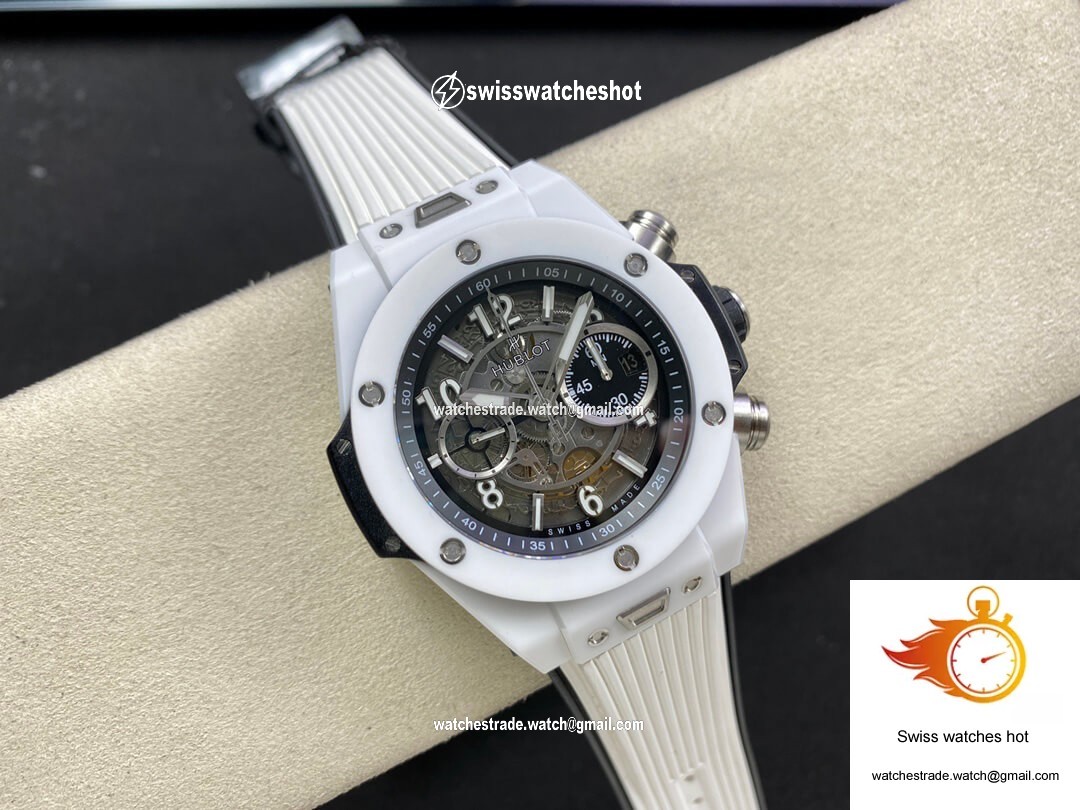 Hublot BIG BANG Unico 421.HX.1170.RX ZF Factory White Ceramic Case 4
