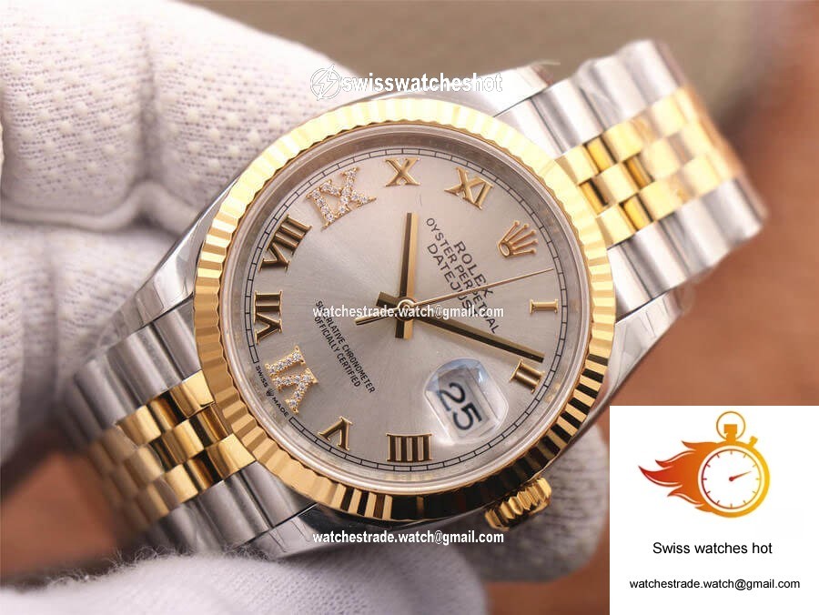 Rolex Datejust M126233-0031 EW Factory Yellow Gold Diamond Dial 4