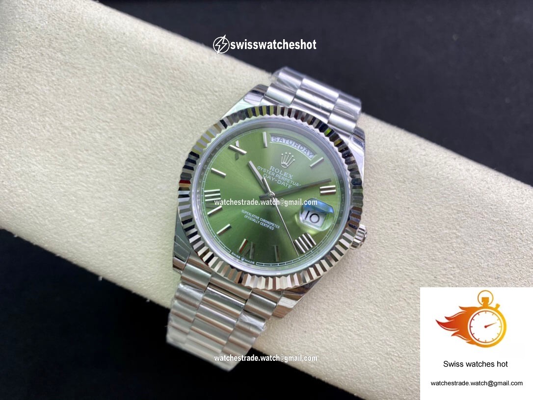 Rolex Day Date M228239-0033 EW Factory Olive Green Dial 4