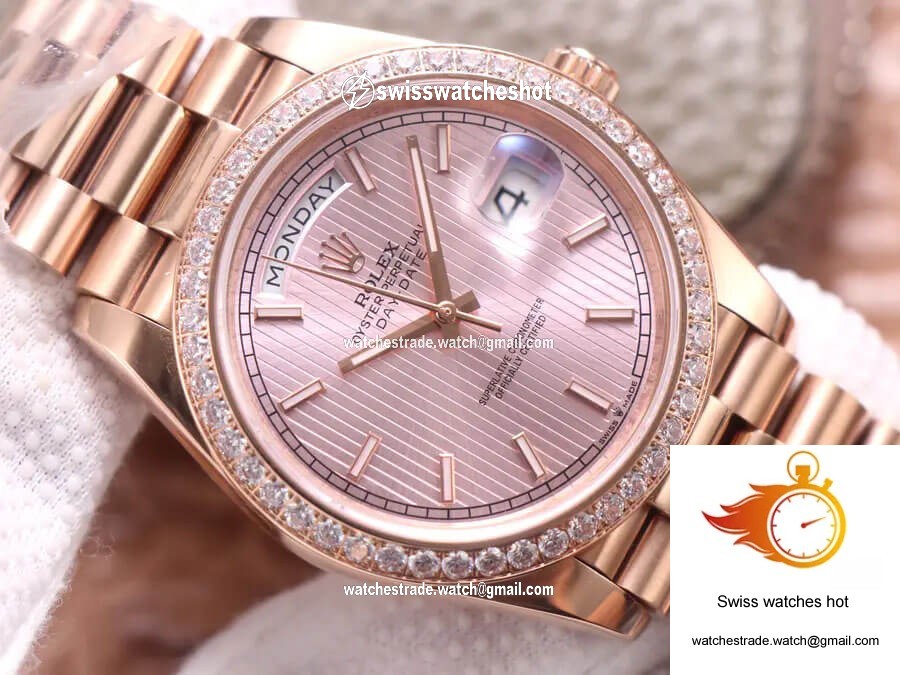 Rolex Day Date M228345RBR-0010 EW Factory Rose Gold 4