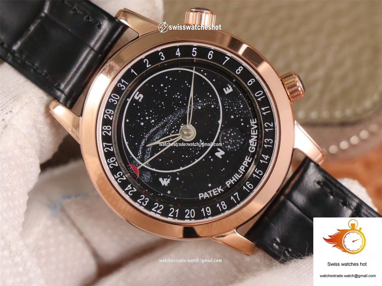 Patek Philippe Grand Complications 6102 TW Factory Rose Gold Black Dial 4
