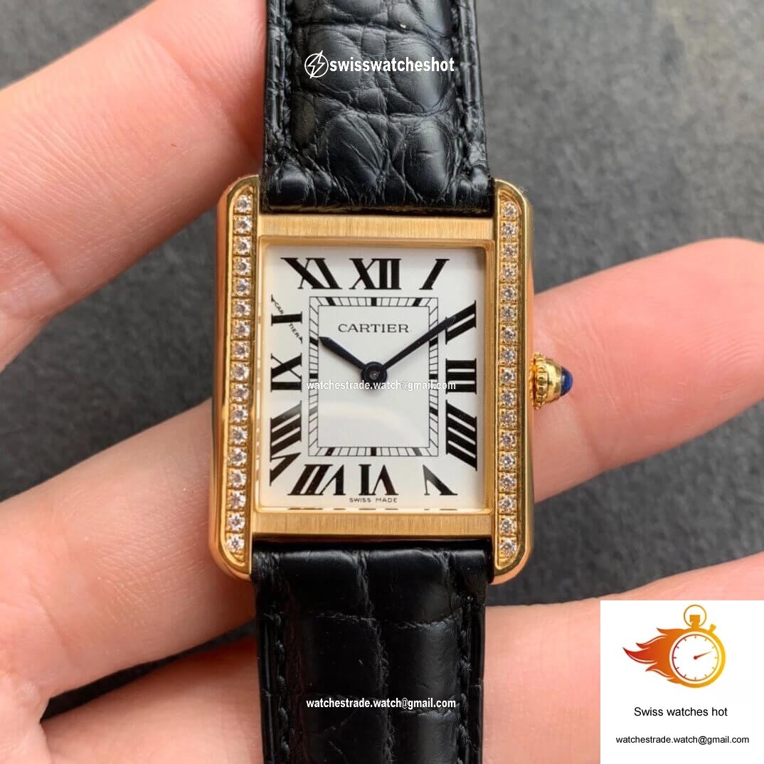 Cartier Tank K11 Factory V2 Yellow Gold White Dial 4