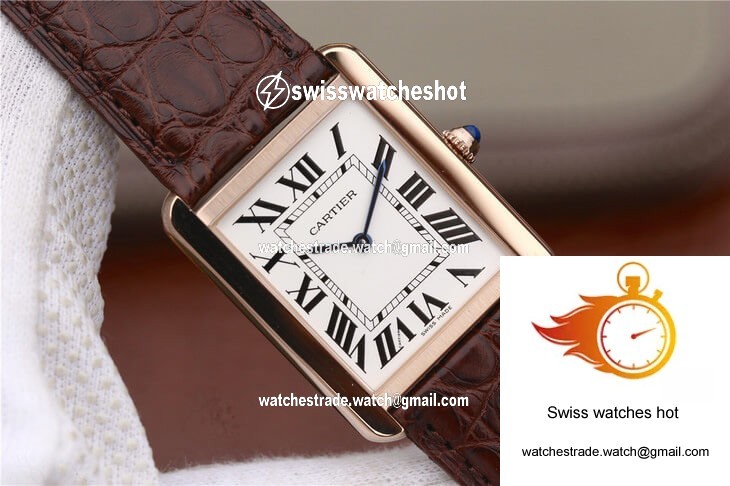 Cartier Tank W5200025 K11 Factory White Dial 4