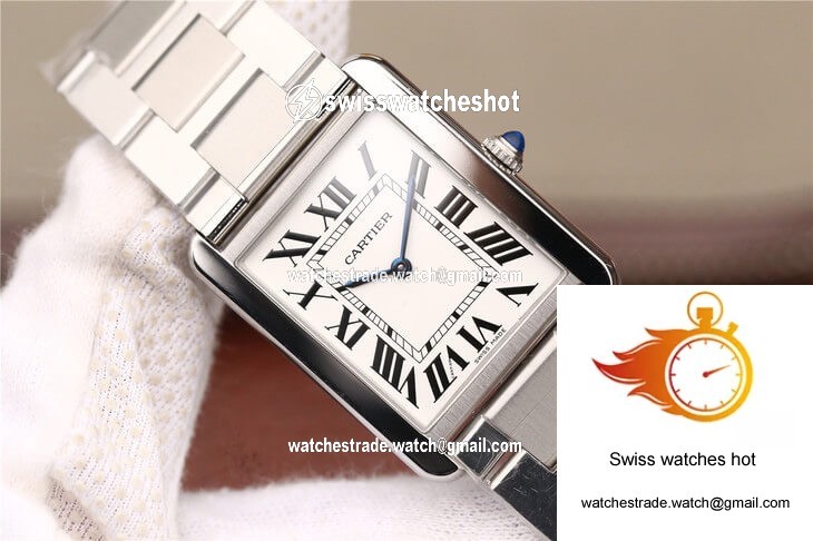 Cartier Tank W5200013 K11 Factory White Dial 4