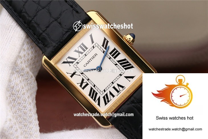 Cartier Tank W5200002 K11 Factory White Dial 4