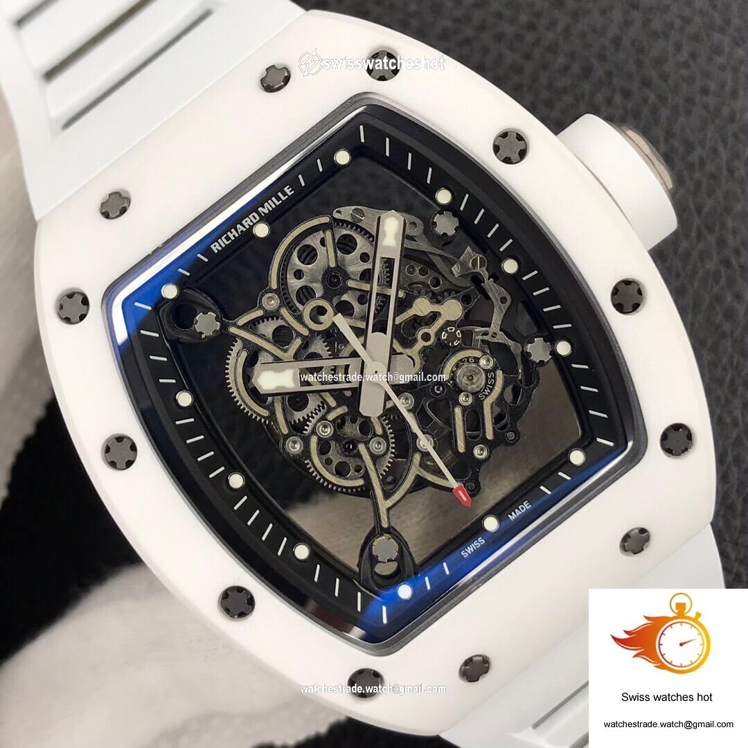Richard Mille RM055 ZF Factory White Ceramic 4