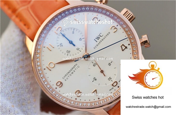 IWC Portuguese ZF Factory Orange Cowhide Strap 4