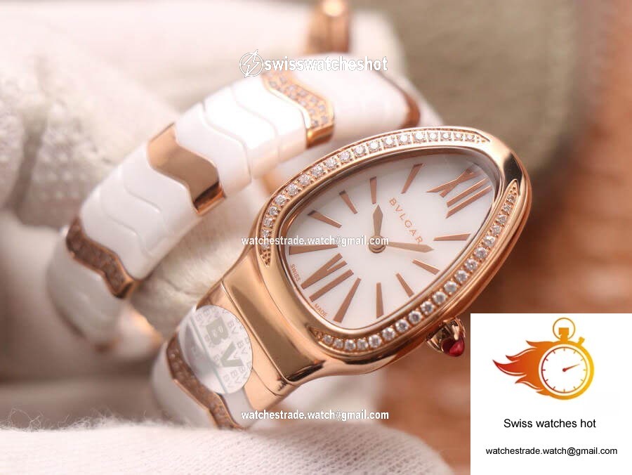Bvlgari Serpenti 102202 BV Factory Rose Gold White Dial 4