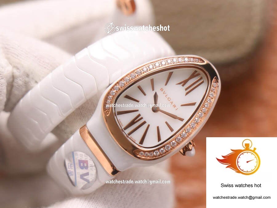 Bvlgari Serpenti 102613 BV Factory White Ceramic Dial 4