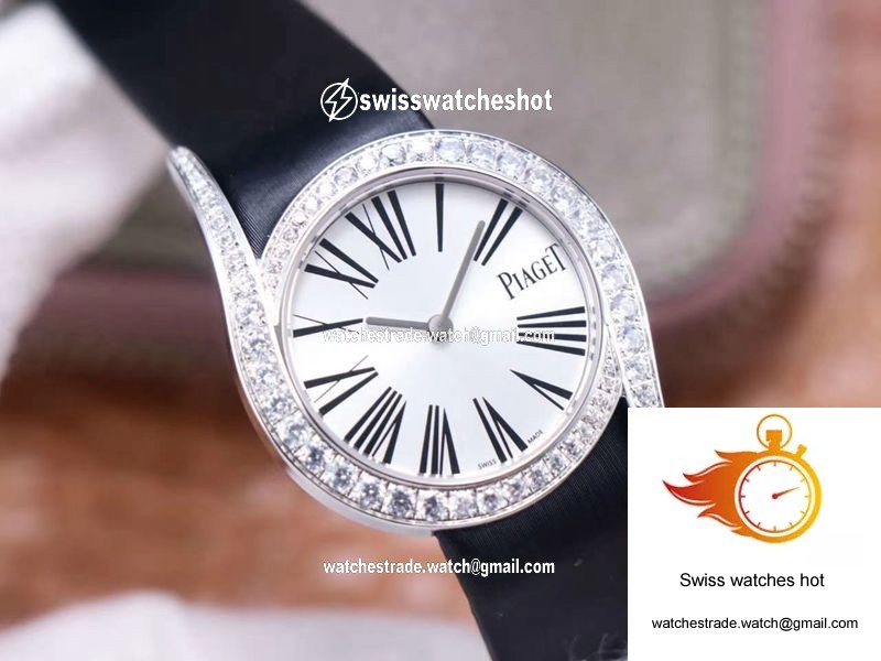 Piaget Limelight Gala Quartz Watch G0A42150 ZF Factory White Gold Diamond 4