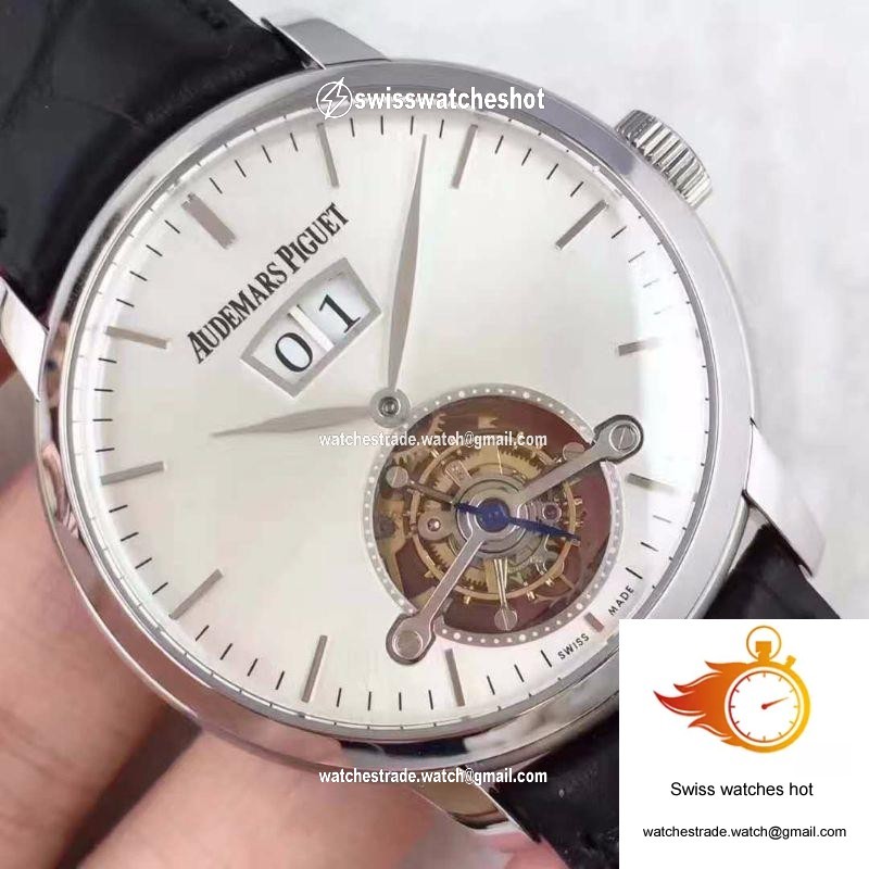 Audemars Piguet Audemars Tourbillon Grande Date 26559 White Dial 4
