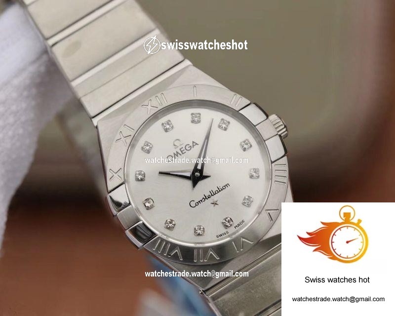 Omega Constellation Ladies 123.10.27.60.55.001 TW Factory Silver Dial 4