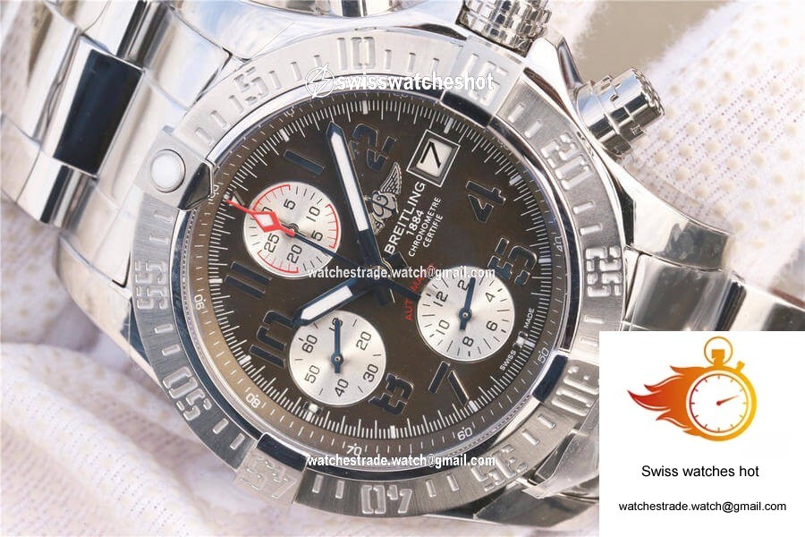 Breitling Avenger II A1338111/F564/170A GF Factory Bituminous Coal Color Dial 4