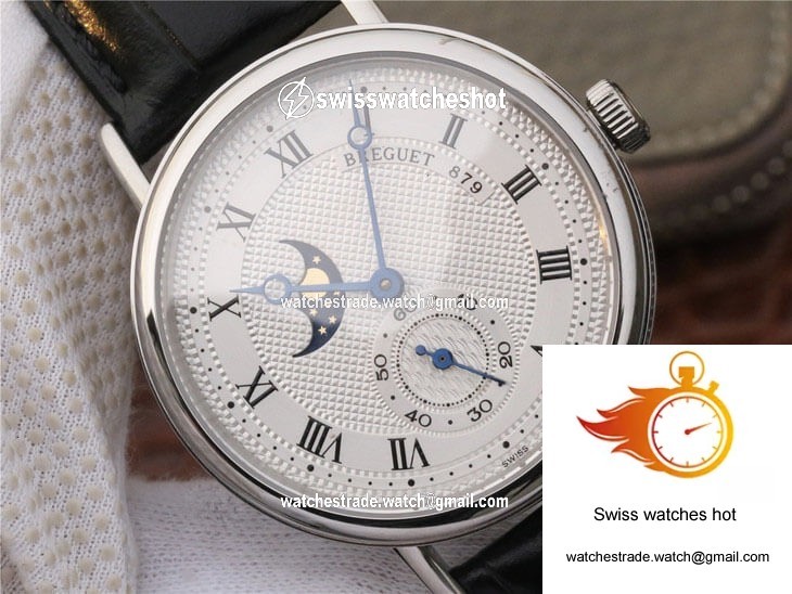 Breguet Classique Moonphase 4396 Stainless Steel White Dial 4