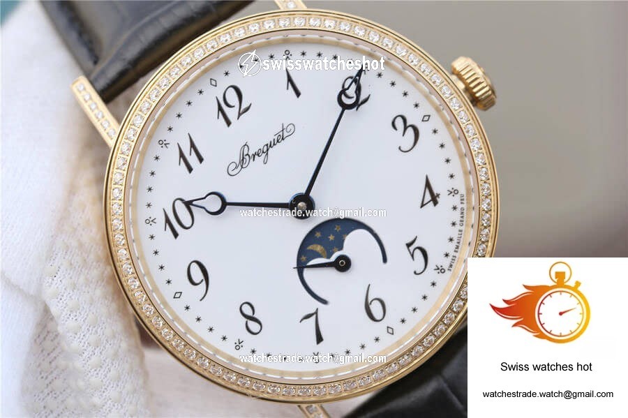 Breguet Classique Moonphase 9087BB/29/964 TW Factory Yellow Gold White Dial 4