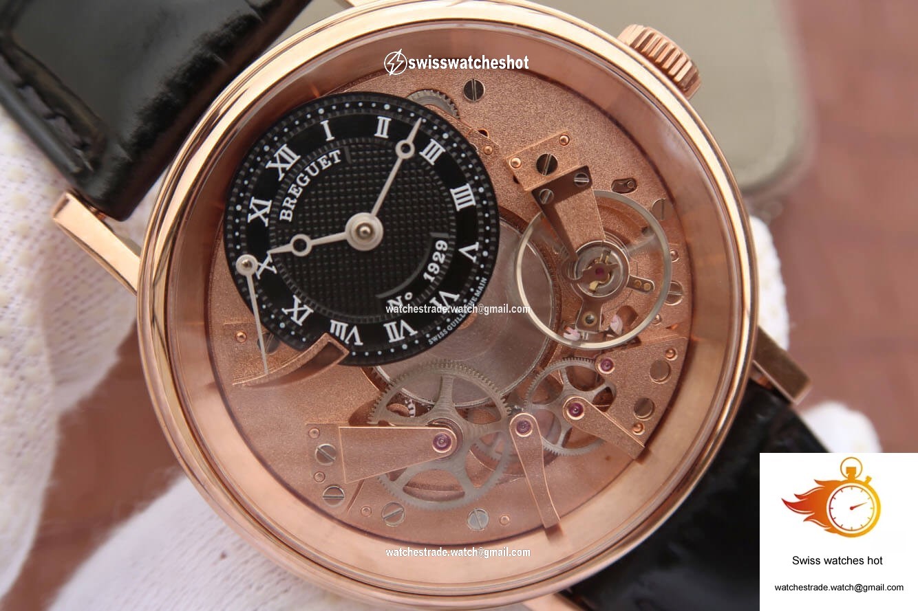 Breguet Tradition 7057BR/R9/9W6 Rose Gold Skeleton Dial 4