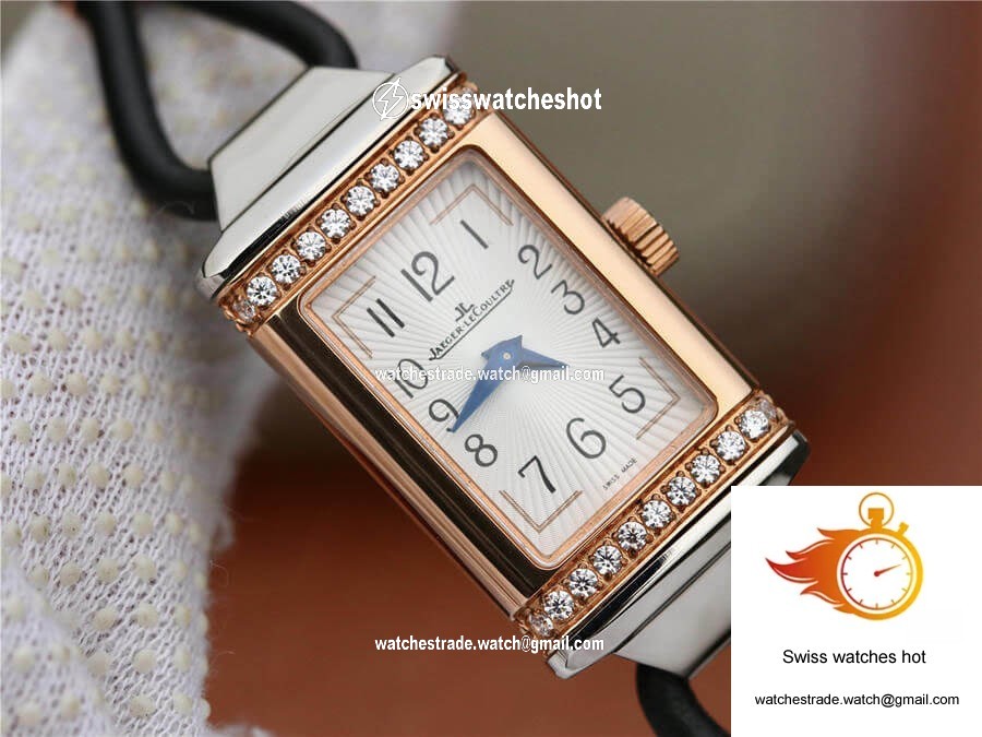 Jaeger-LeCoultre Reverso 3264520 MG Factory Diamond White Dial 4