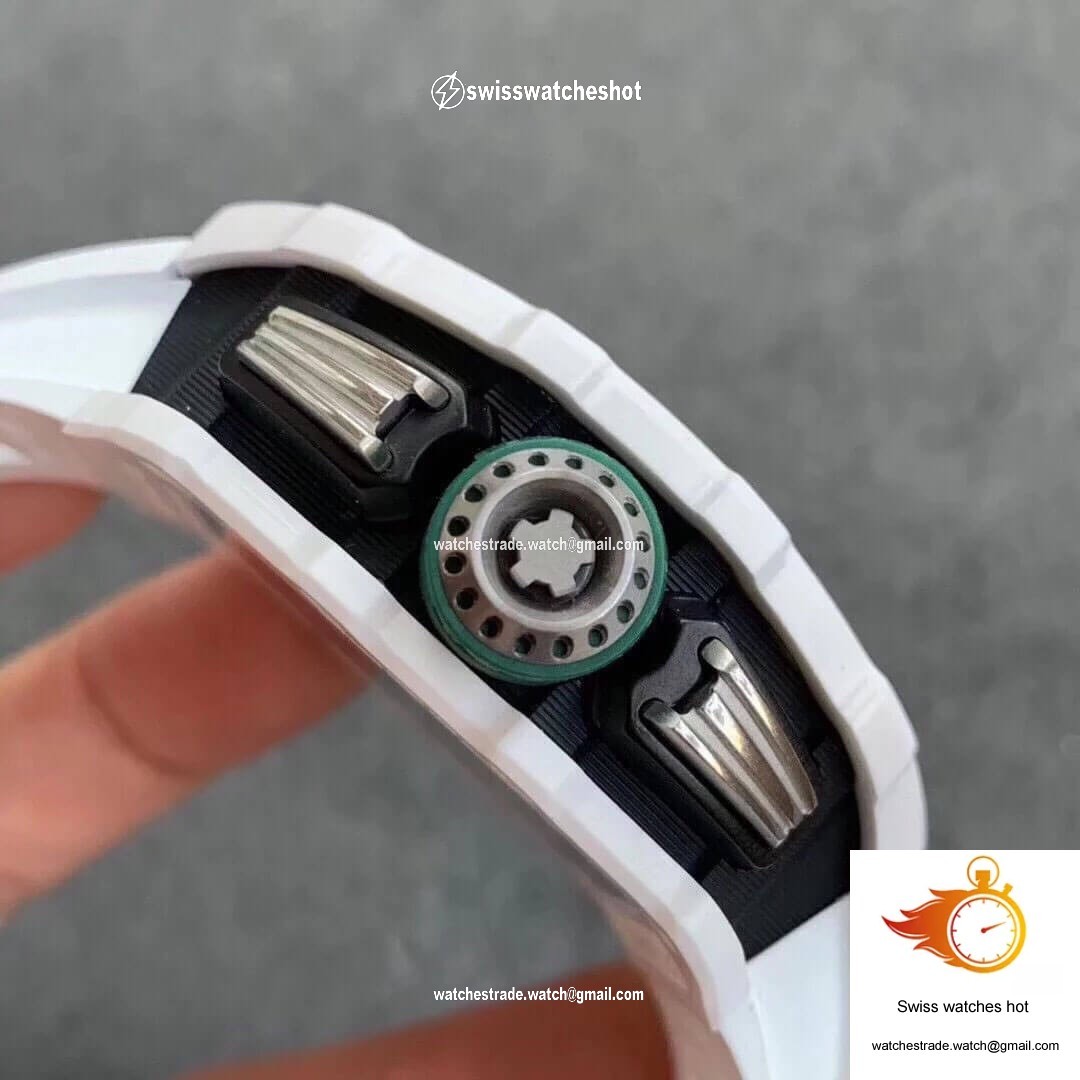 Richard Mille RM011-03 KV Factory Ceramic White Strap 4