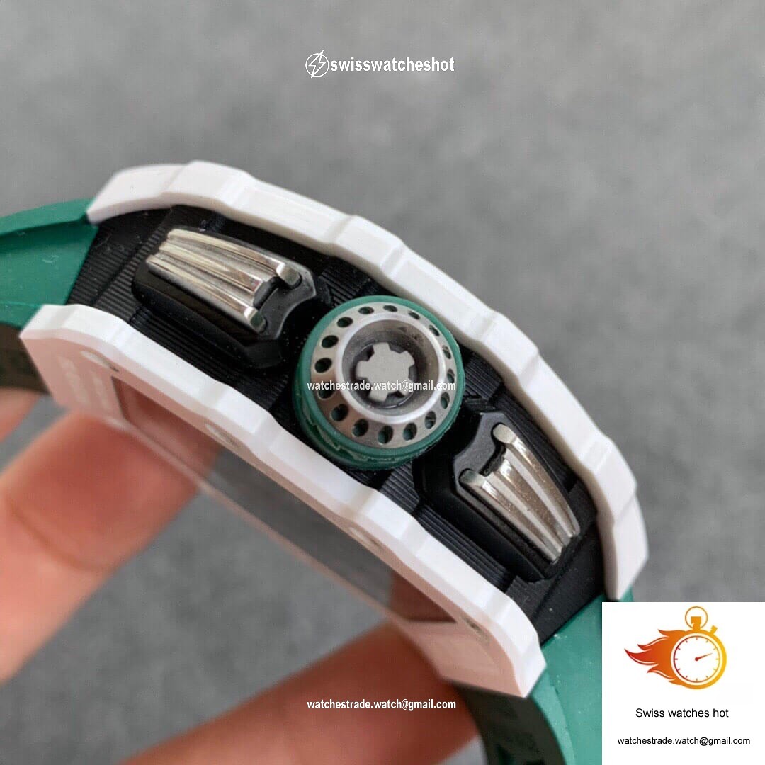 Richard Mille RM011-03 KV Factory White Ceramic Skeleton Dial 4