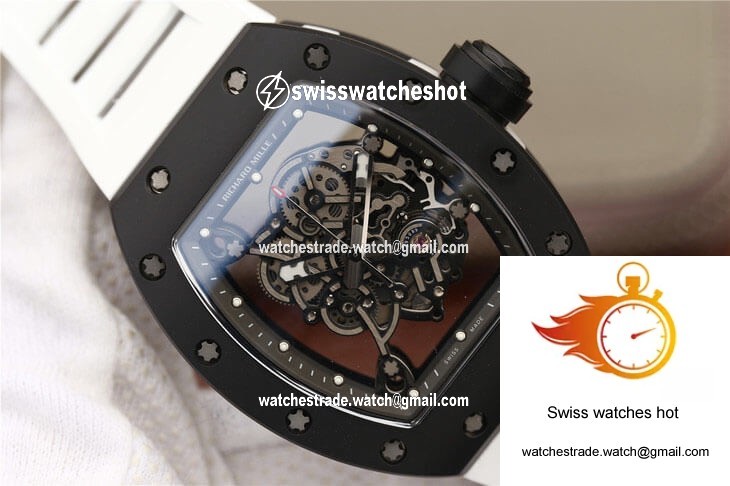 Richard Mille RM055 KV Factory Ceramics White Strap 4