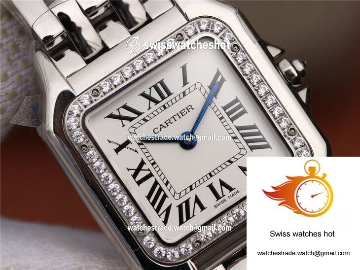 Cartier Panthere De Medium Ladies W4PN0008 GF Factory Silver Dial 4