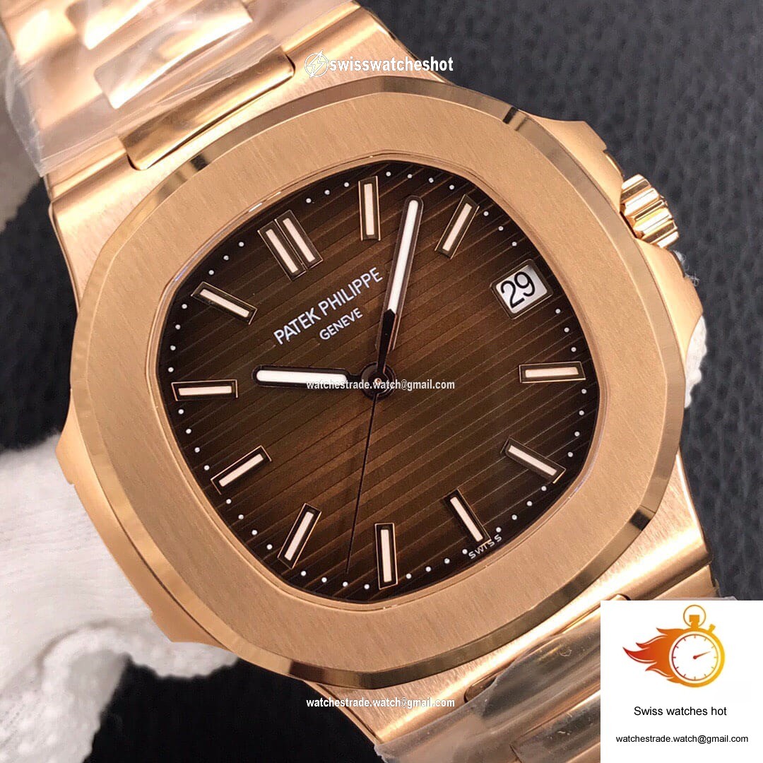 Patek Philippe Nautilus 5711/1R-001 3K Factory Dark Brown Dial 4