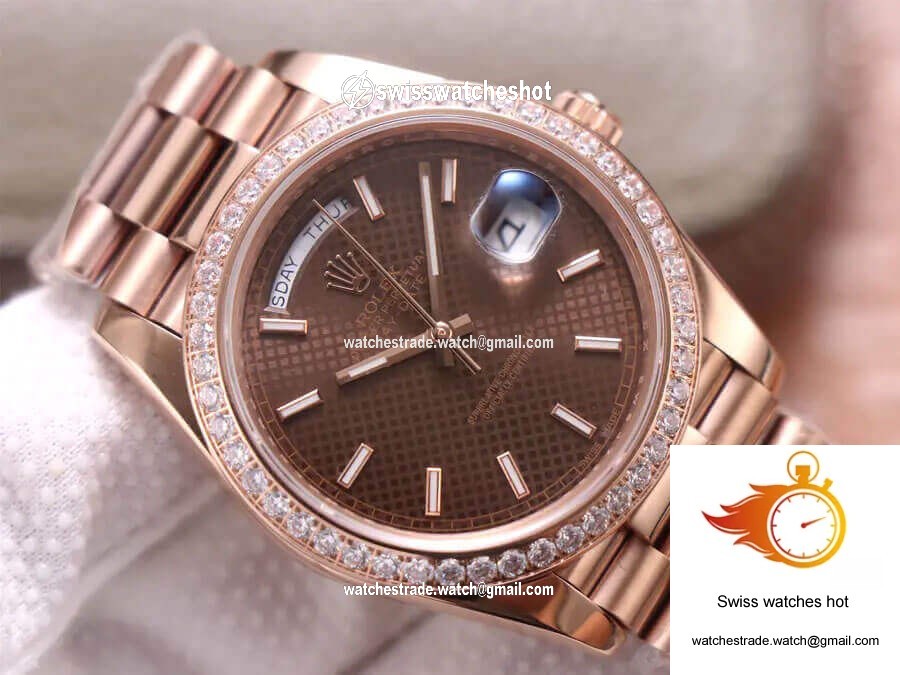 Rolex Day-Date M228345RBR-0005 EW Factory Chocolate Color Dial 4